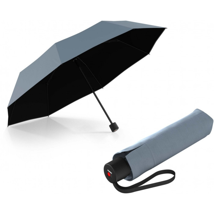 Парасоля Knirps A.050 Fog Black HeatShield Мех / Складана / 8 спиць / D98x24см