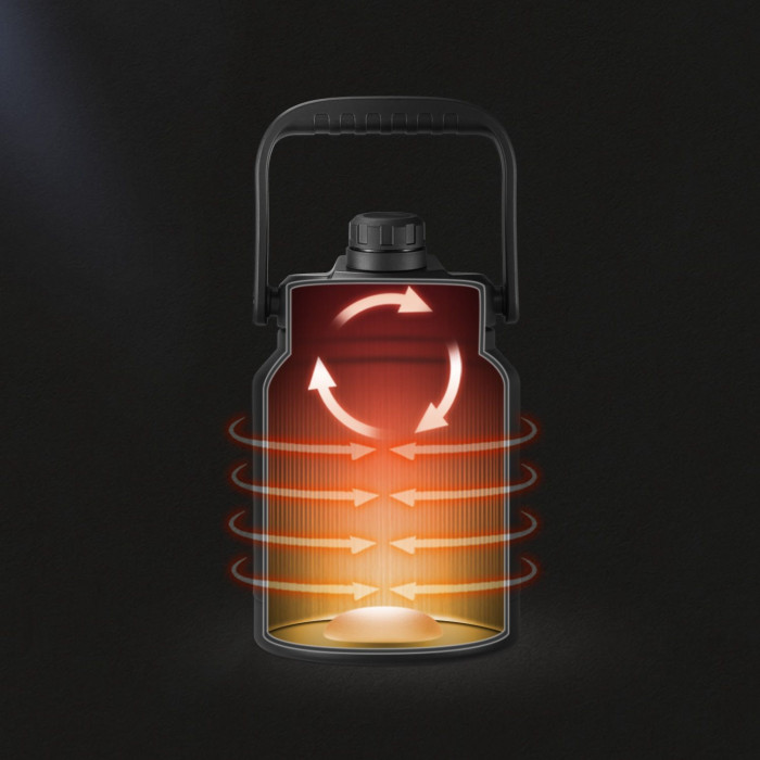 Термос Naturehike NH22SJ001, 304 сталь, 2.5 л, чорний 