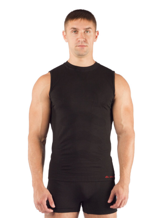 Футболка чоловіча Lasting Achile, чорна S-M 