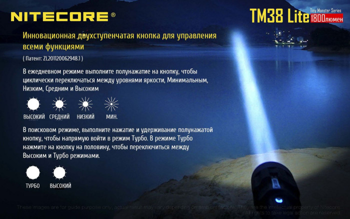 Ліхтар Nitecore TM38 lite 