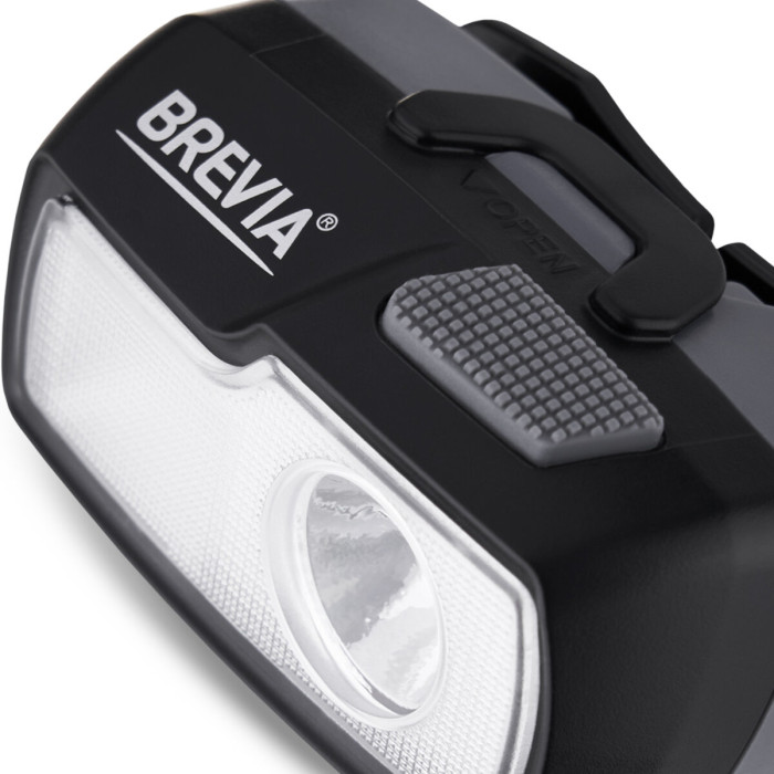 Ліхтар налобний Brevia 470Lm, 4 режими, 2xAA, IP64 