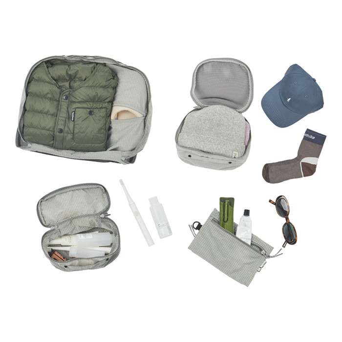 Косметичка Naturehike CNK2350XB010, 20х10х10 см, сірий 