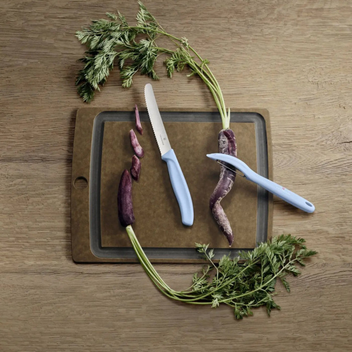 Набір кухонний Victorinox SwissClassic Paring Set (ніж, Овочечистка Universal), блакитний 