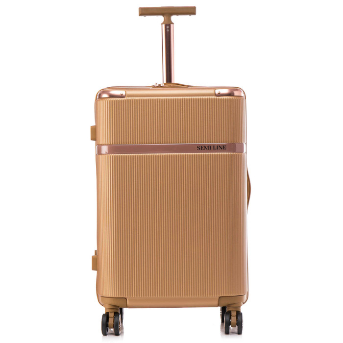 Валіза Semi Line 24" (M) Gold (T5667-3) 