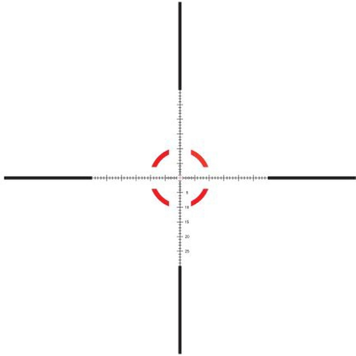 Приціл оптичний Trijicon Credo 1-6x24 MRAD Segmented Circle FFP Red 