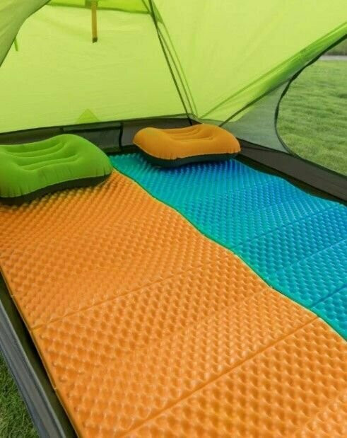 Килимок складний IXPE Naturehike NH19QD008, алюмінієва плівка, 185x56х1,8 см, помаранчевий 