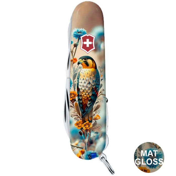 Складаний ніж Victorinox HUNTSMAN UKRAINE Шляхетний Сокіл 