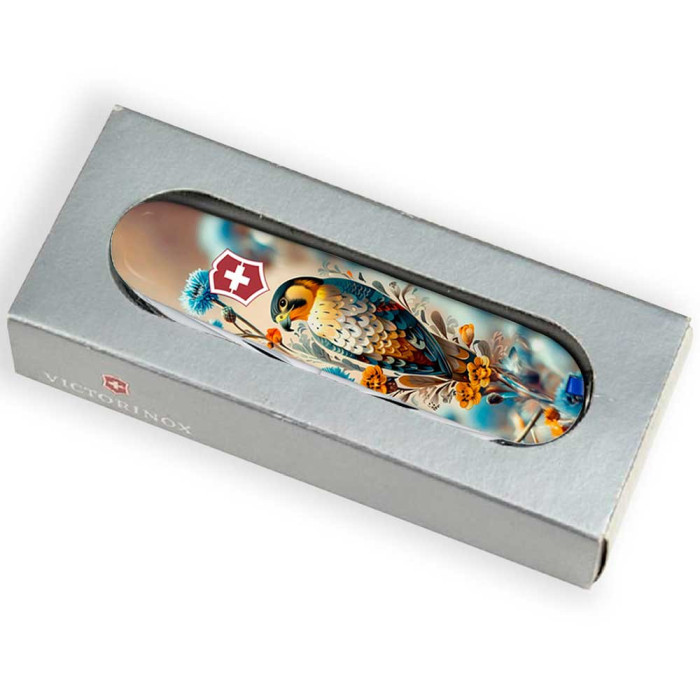 Складаний ніж Victorinox HUNTSMAN UKRAINE Шляхетний Сокіл 
