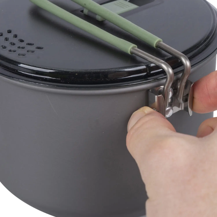 Каструля Bo-Camp Explorer Hard Anodized 1L Grey/Green (2200236) 