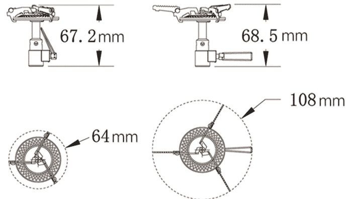 Пальник складний (титановий) Tramp TRG-048 