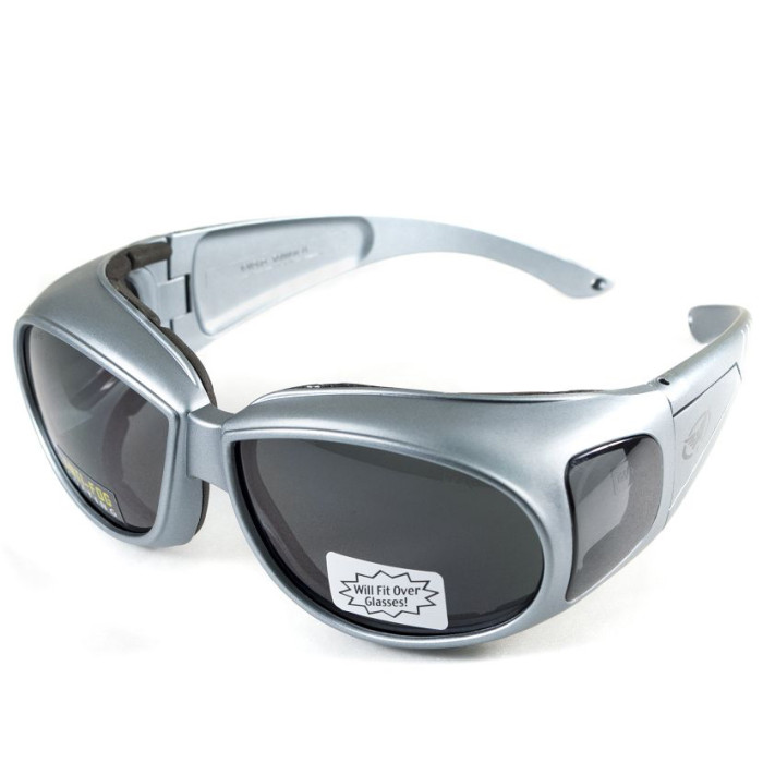 Окуляри Global Vision Outfitter Metallic (gray) чорні в сірій оправі 