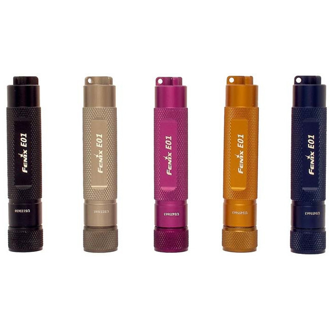 Ліхтар-брелок Fenix E01 Nichia, білий, GS LED , 13 лм., жовтий 