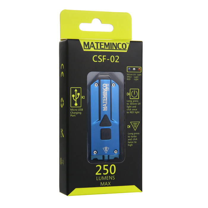 Ліхтар Mateminco CSF02 MINI, синій 