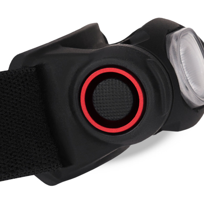 Ліхтар налобний Brevia 500Lm, 2600mAh micro-USB, IP64, заднє світло 