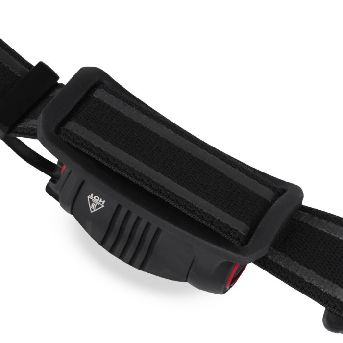 Ліхтар налобний Brevia 500Lm, 2600mAh micro-USB, IP64, заднє світло 