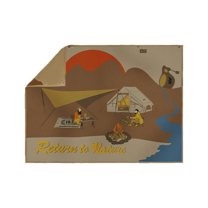 Ковдра вогнетривка Naturehike CNH22JU017, бежевий з малюнком 
