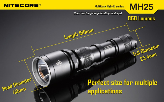Кишеньковий ліхтар Nitecore MH25 NIGHT BLADE, 960 люмен 