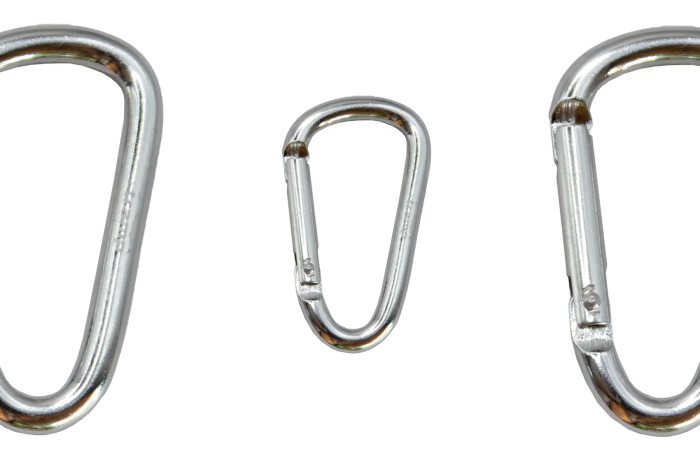 Набір карабінів алюмінієвих сувенірних Трамп 10 шт 6 см без муфти silver UTRA-300