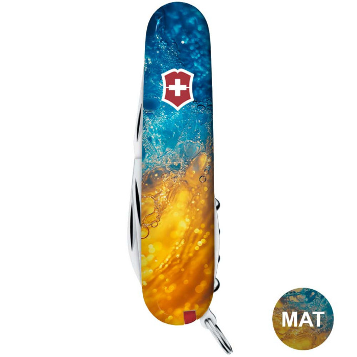 Складаний ніж Victorinox SPARTAN UKRAINE Жовто-сині бризки 