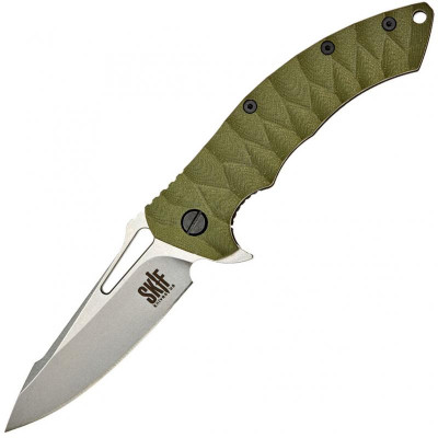 Ніж Skif Shark II Stonewash оливкова олія 421SEG