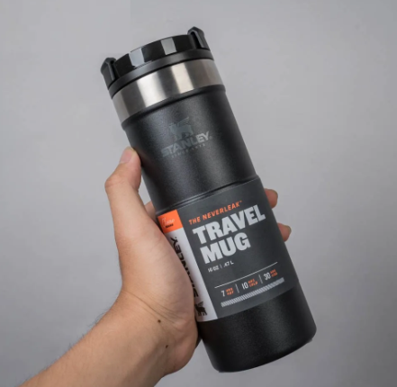 Термочашка Stanley Classic Never Leak-чорна-0.35 л. 