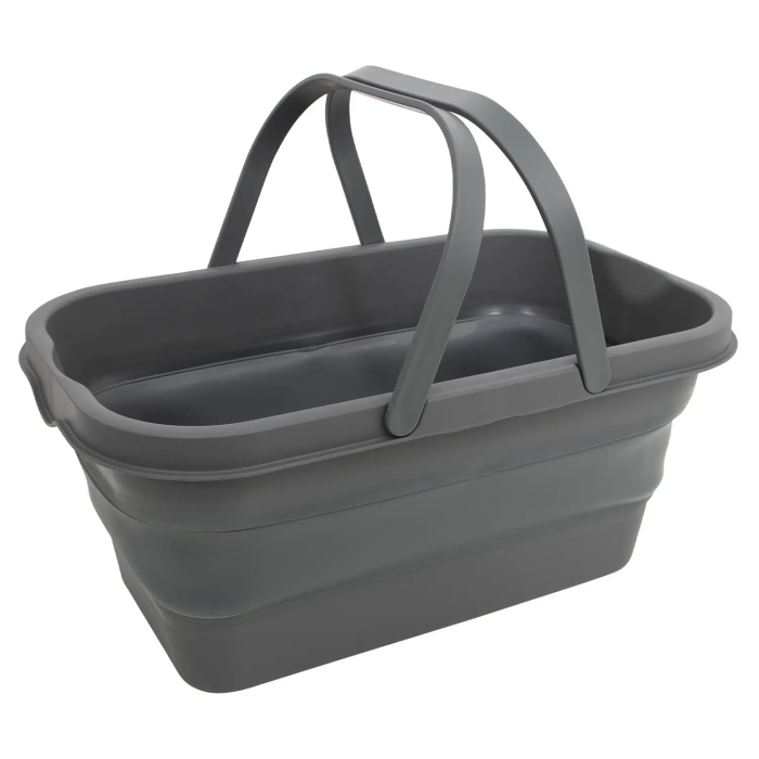 Кошик складаний Bo-Camp Foldable Box With table Top 17L Grey (6303695) 