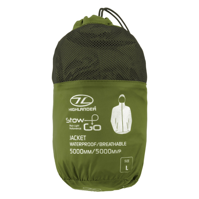 Вітровка Highlander Stow & Go 6000 mm Olive XXL 