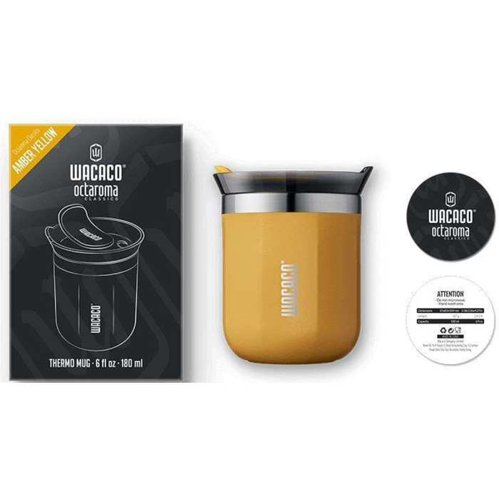 Термокухоль Wacaco Octaroma Classico 180 мл, жовтий 