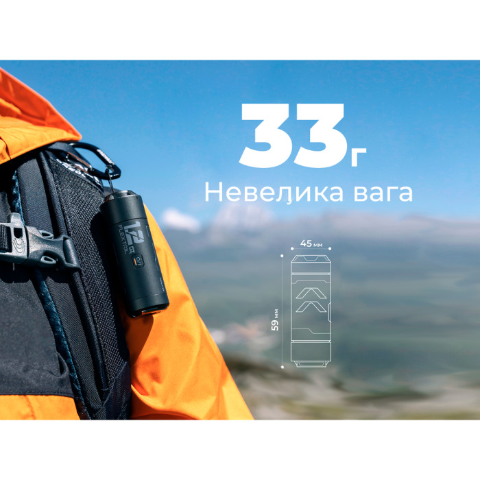 Портативний міні-насос Flextail Zero Pump, чорний 