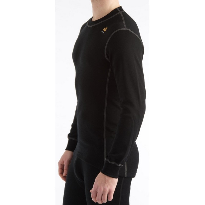 Термофутболка чоловіча Aclima WarmWool Crew Neck Man Black, S 