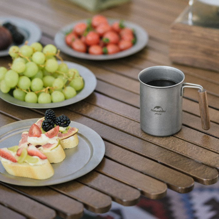 Тарілка пласка Naturehike NH21SJ001, нержавіюча сталь 