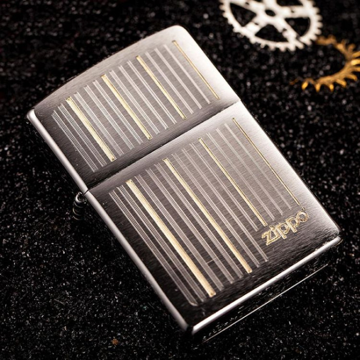 Запальничка Zippo Engraved Vertical Lines, 28646 