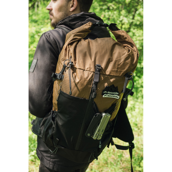 Рюкзак туристичний Naturehike Helium CNK2300016, 30+5 л, коричневий 