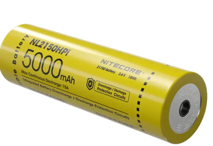Акумулятор літієвий Li-Ion 21700i Nitecore NL2150HPi 3.6 V( 5000mAh), захищений 