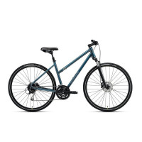 Велосипед Merida 2021 crossway 100 xxs (l) бірюзово-Блакитний (сріблясто-блакитний/лайм)