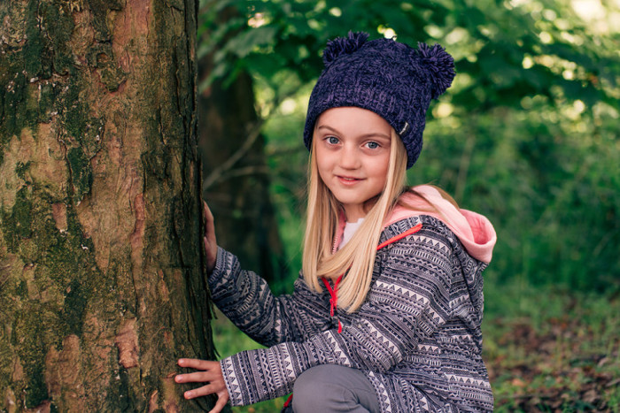 Дитяча водонепроникна шапка DexShell з бубонами DH572, фіолетовий 