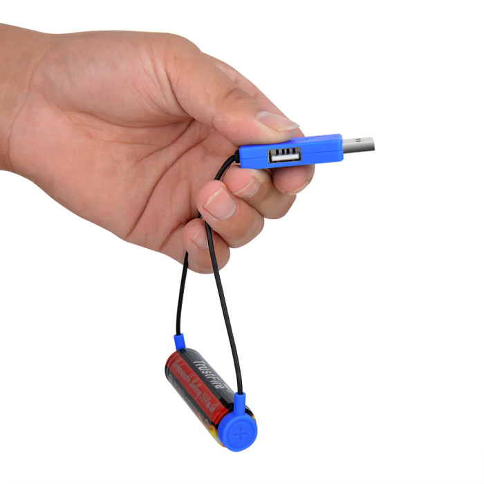 Магнітна зарядка TrustFire UC10, синя 