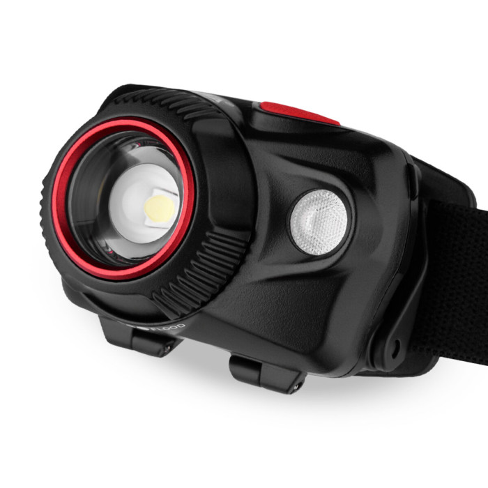 Ліхтар налобний Brevia 520Lm, Focus Control, 800mAh/3xAAA, IP64 (білий/червоний) 