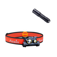 Налобний ліхтар Fenix HM65R-T з акумулятором Fenix 3500mAh + ліхтар Fenix E01 V2. 0
