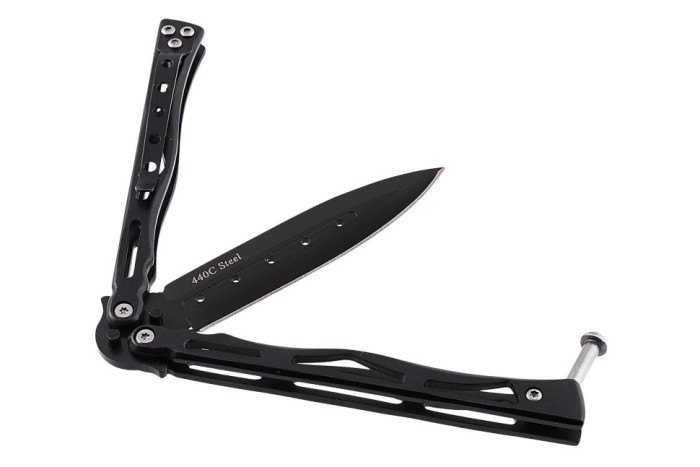 Ніж-метелик (балісонг) Grand Way 915 (сірий) 