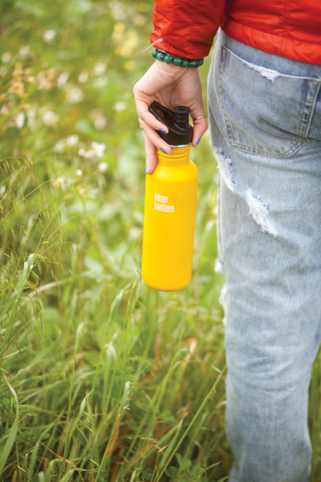 Фляга класична спортивна кепка Klean Kanteen Lemon Curry Matt 532 мл 