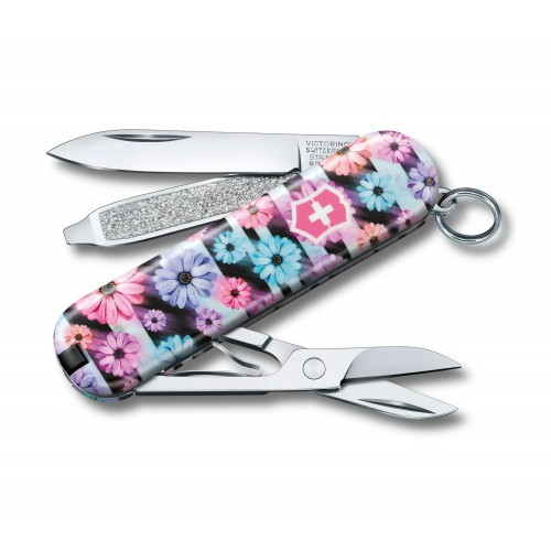 Складаний ніж-брелок Victorinox Classic Limited Edition 2021 "Dynamic Floral" (0.6223.L2107) 