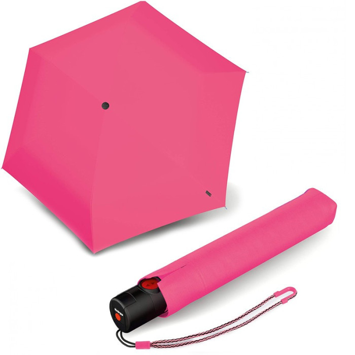 Парасолька Knirps U. 200 Neon Pink Авто /складаний /6спіц /D97x26см 