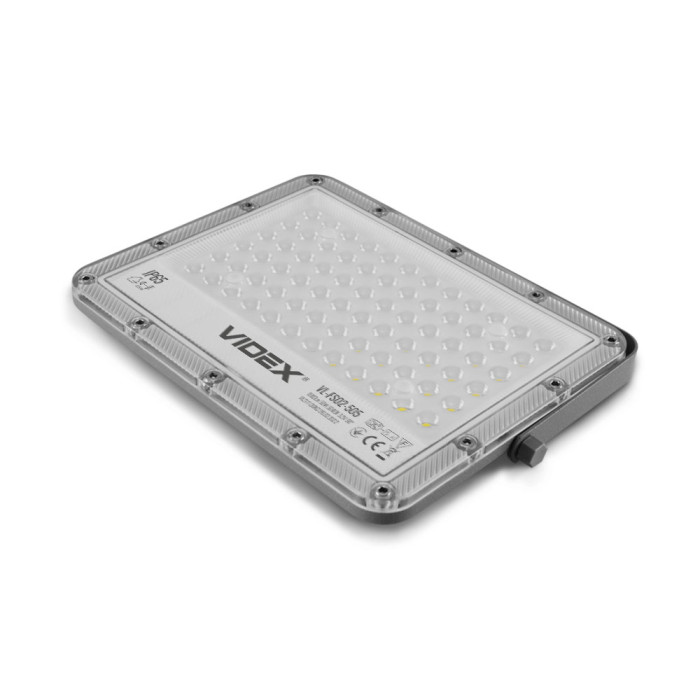 Прожектор світлодіодний Videx VL-FSO2-505 із сонячною панеллю 50 W 1000 Lm 5000 K 