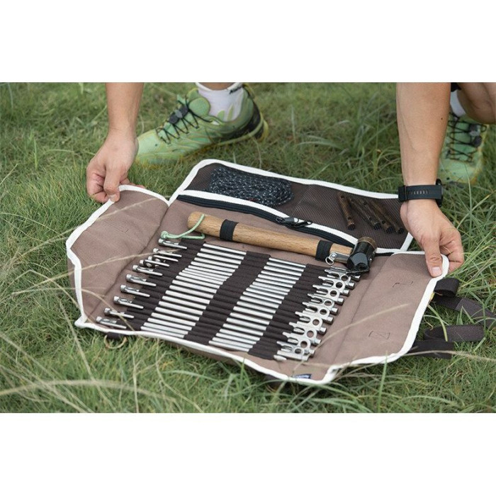 Чохол-органайзер Naturehike для кілочків (маленький) NH20PJ093, коричневий (без упаковки) 