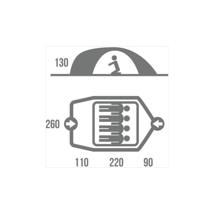 Намет Husky Baron 4 (зелений) 