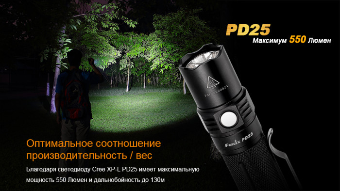 Подарунковий комплект Fenix PD25 + ARB-L16-700U 