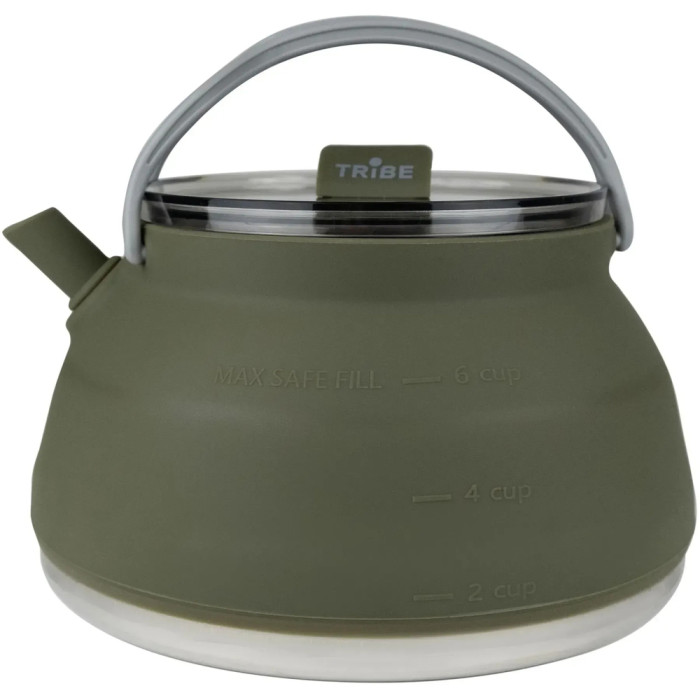 Чайник Tribe Collapsible Kettle 1,5 л силіконовий T-FF-0026, olive 