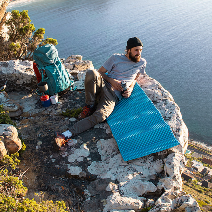 Килимок складаний IXPE Naturehike NH20FCD07, алюмінієва плівка, 25 мм, блакитний 