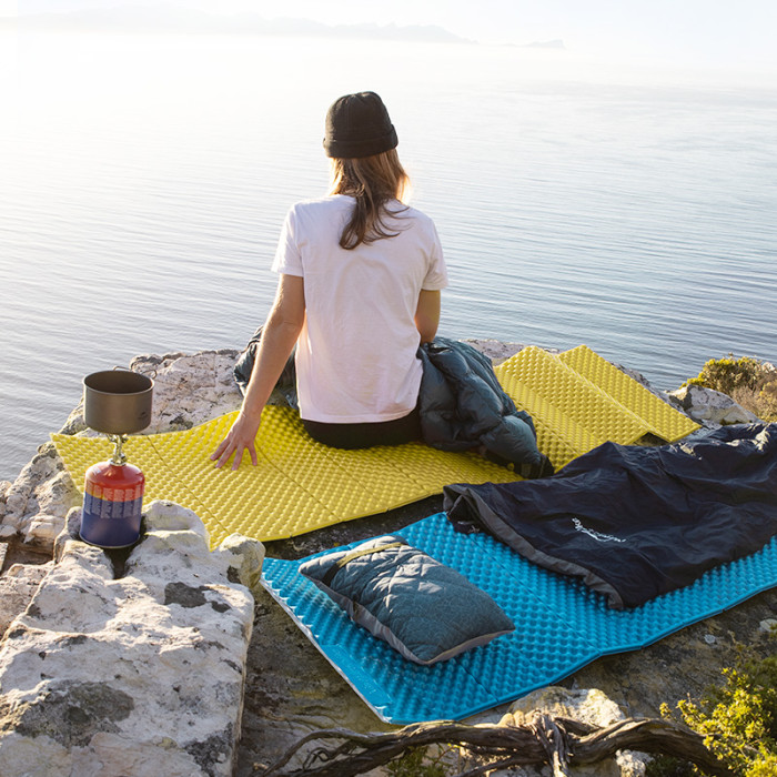 Килимок складаний IXPE Naturehike NH20FCD07, алюмінієва плівка, 25 мм, блакитний 